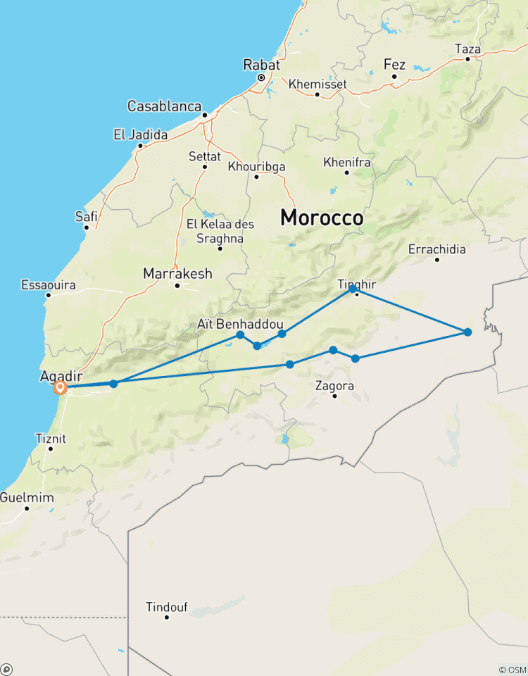 Oasis et dunes : Explorez le sud du Maroc en 5 jours circuit