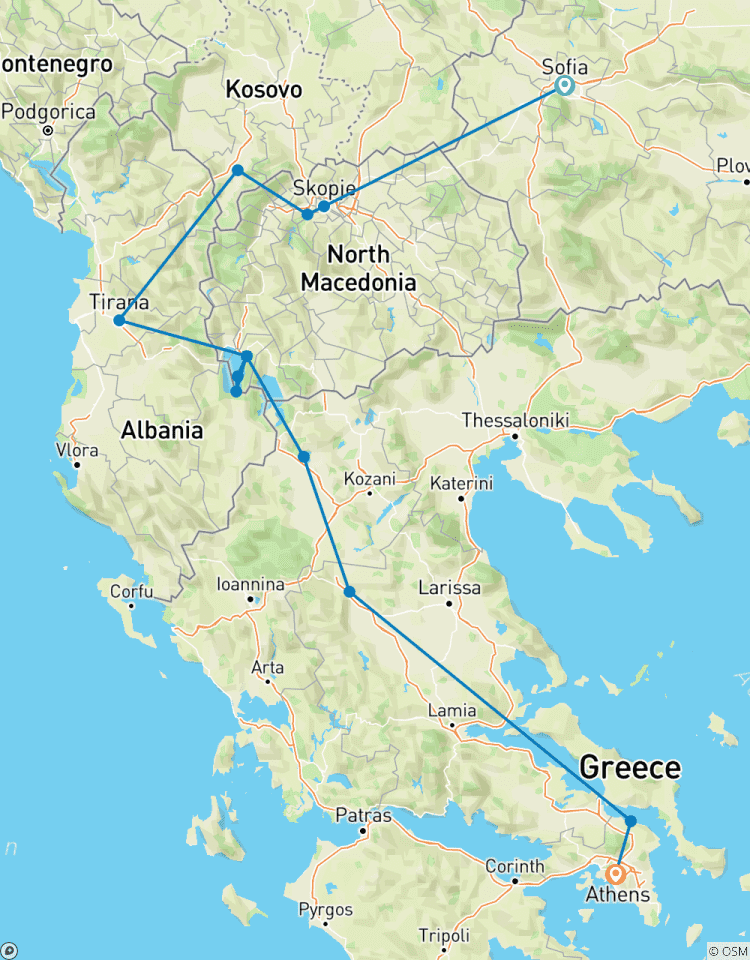 Sofia to Athens: Balkan Treasures & Greek Legends - Small Group Tour Tour