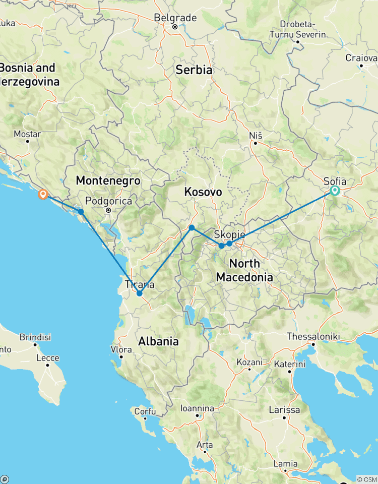 Sofia nach Dubrovnik: Express-Kulturexpedition - Kleingruppenreise Rundreise