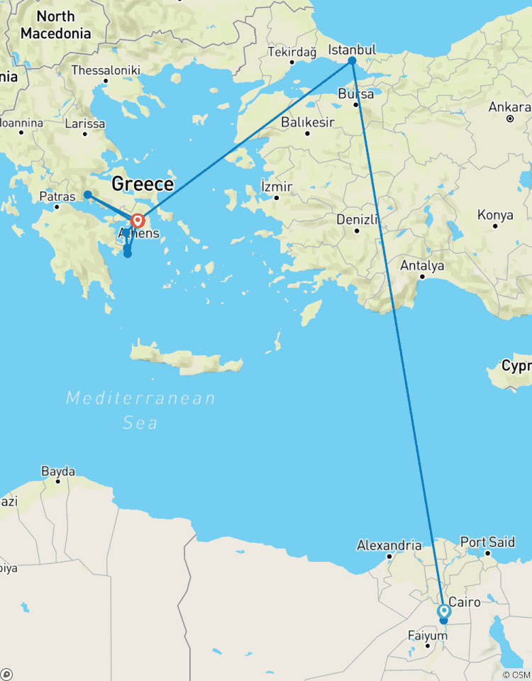Le Caire, Istanbul et Athènes - 11 jours circuit
