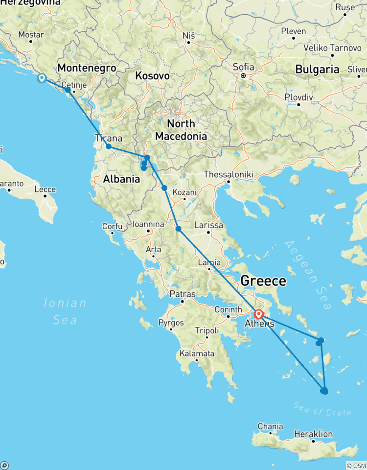 Dubrovnik - Athènes et Mykonos - Santorin (vol inclus) - Circuit en petit groupe circuit