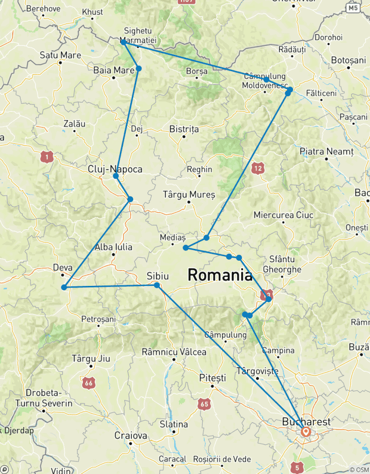 Romania Grand Journey – Transylvania, Maramureș & Bucovina (12 Days) Tour
