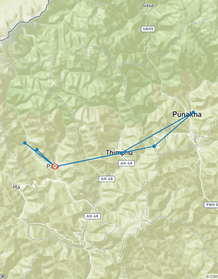 Aperçu du Bhoutan circuit