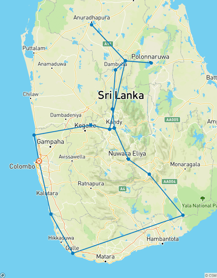 Splendeurs du Sri Lanka circuit