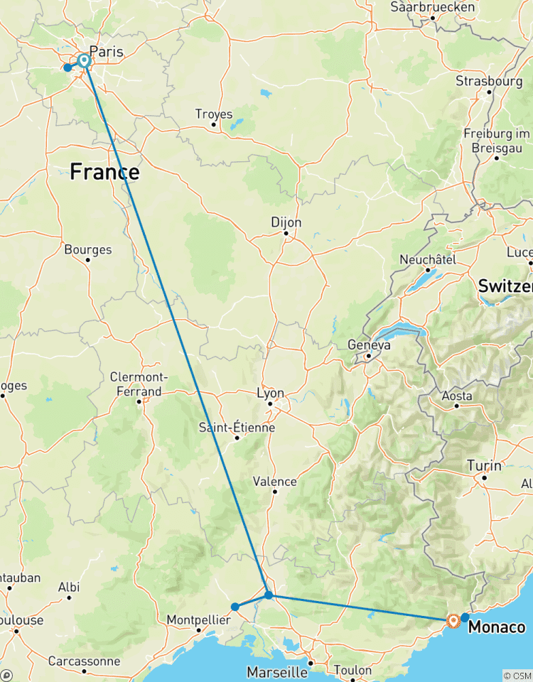 Circuito París y lo mejor del sur de Francia - París, Aviñón y Niza en 8 días