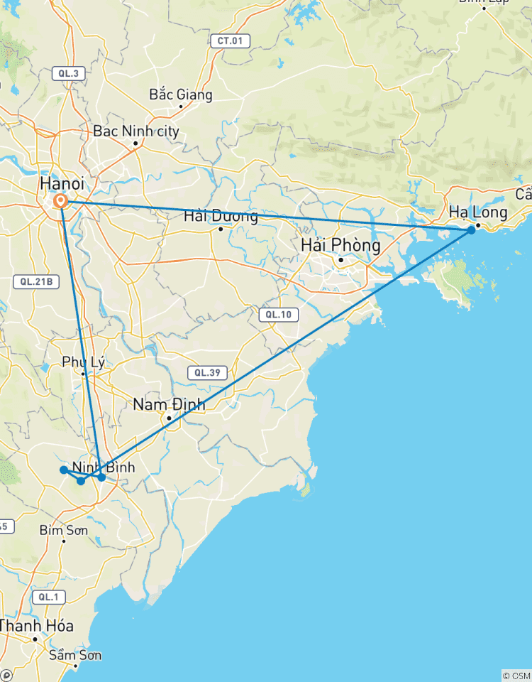 Croisière 5 étoiles de 3 jours Hanoi - Ninh Binh - baie d\'Ha Long et baie de Lan Ha circuit