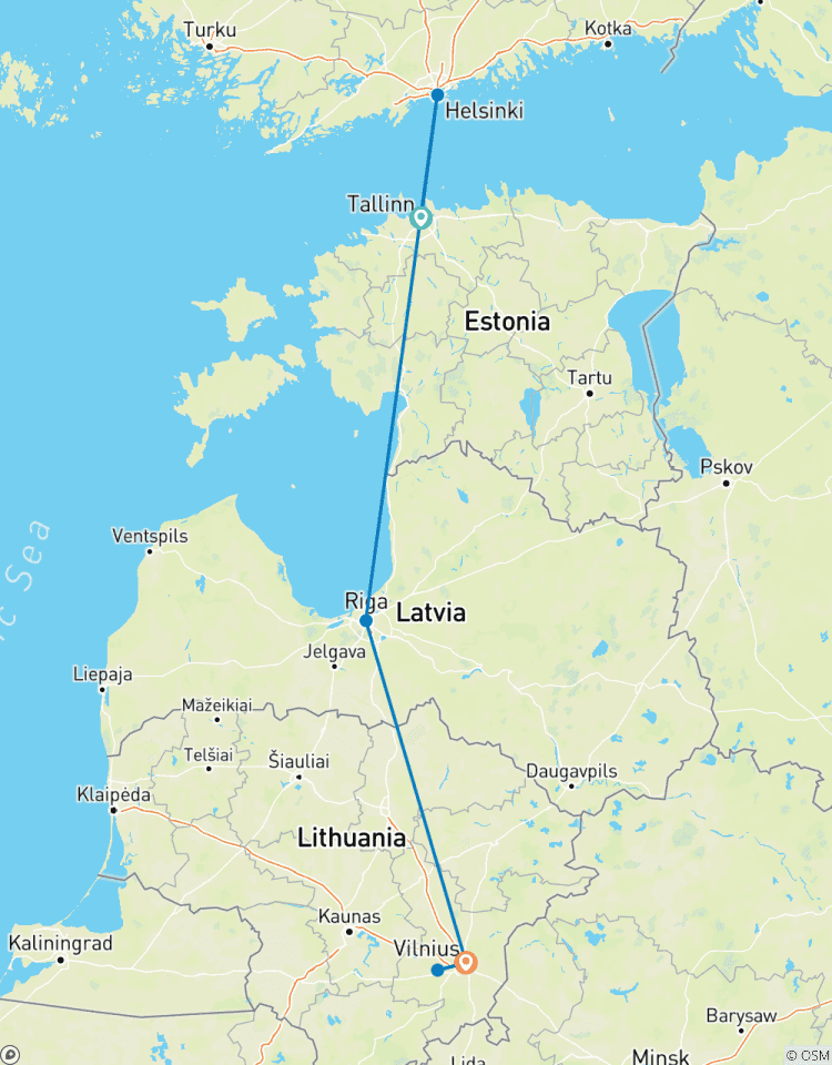 Litauen, Lettland und Estland Rundreise Rundreise