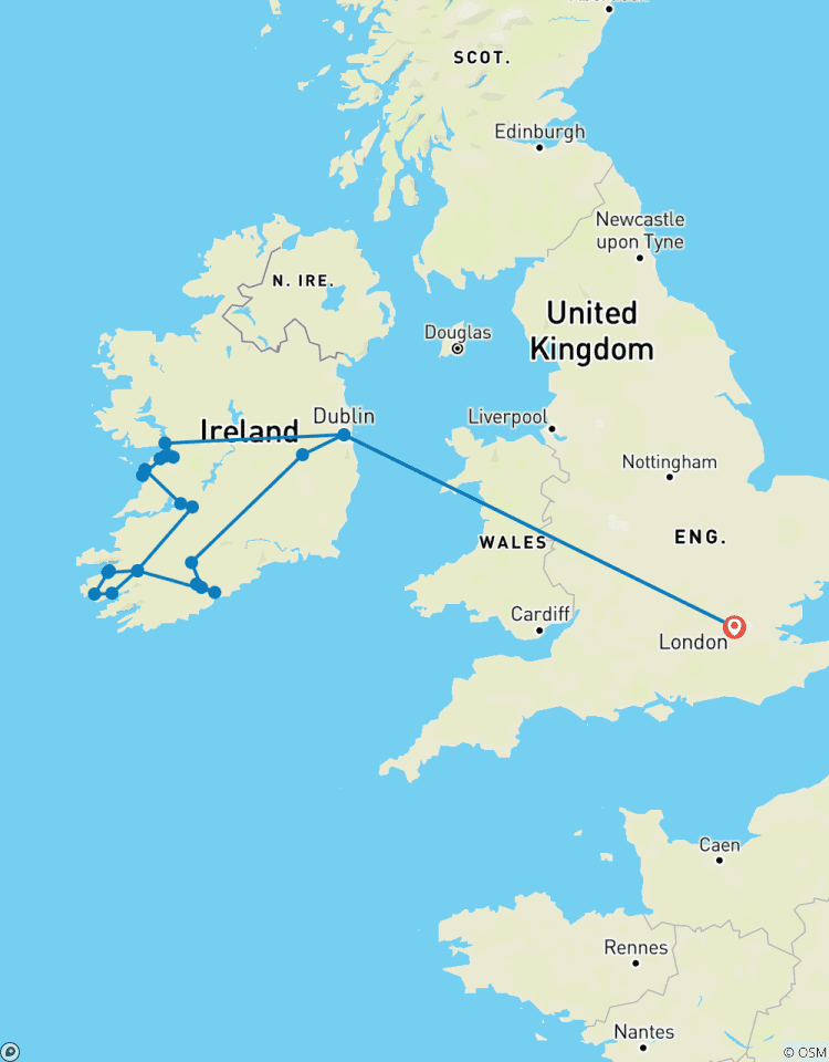 Circuito Londres - Dublín, Blarney, Anillo de Kerry y Acantilados de Moher