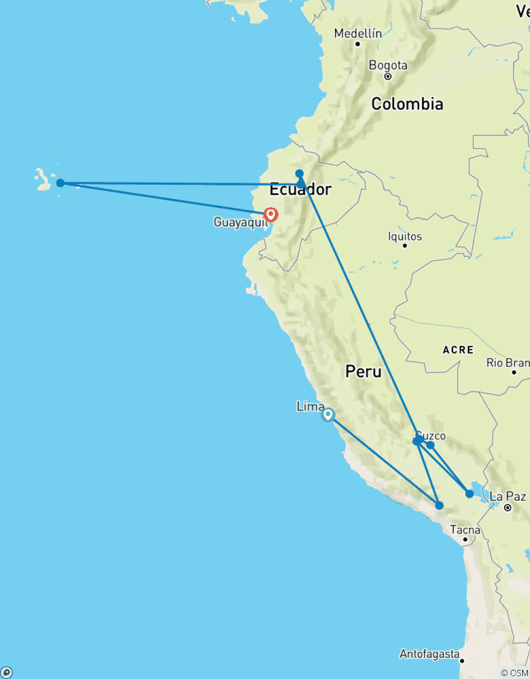 Circuito Entre los Andes, el Pacífico e islas encantadas