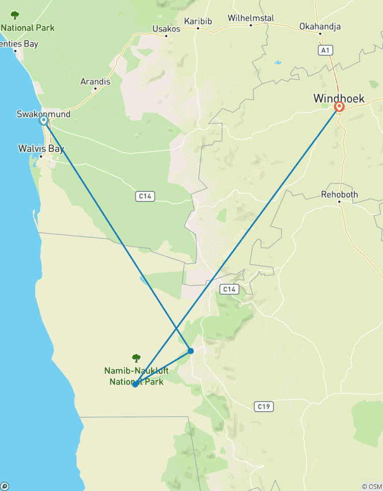 Circuito Safari de 3 días en el Sossusvlei Express Lodge * salidas los viernes
