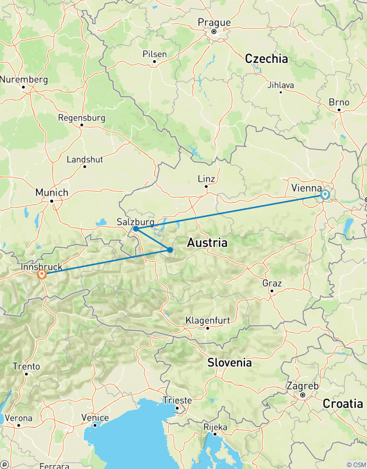 L\'Autriche en une semaine (Vienne, Salzbourg et Innsbruck) circuit