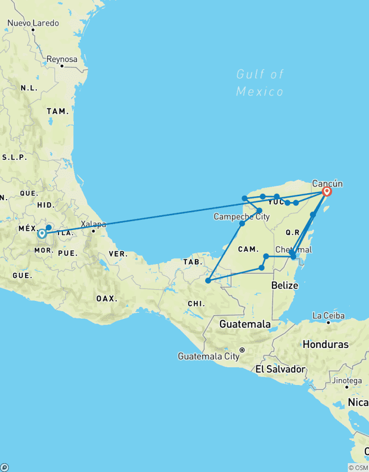 World of the Aztecs & Maya Tour