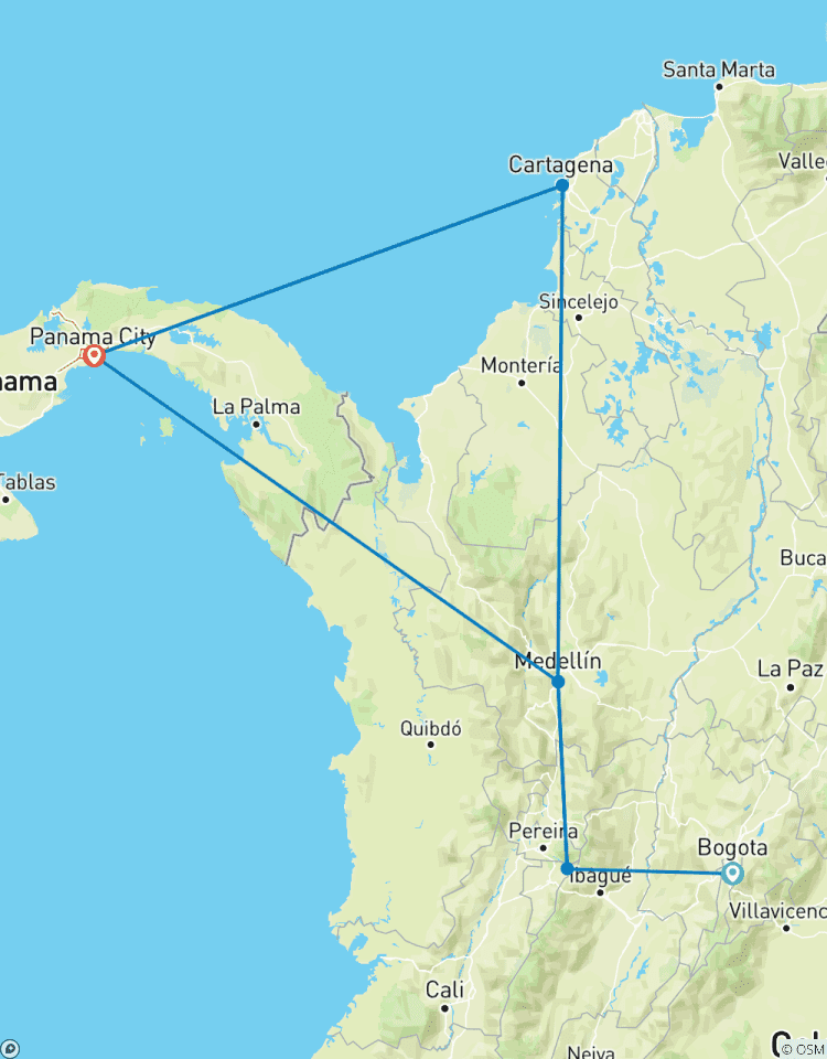 Kolumbien - Panama Rundreise
