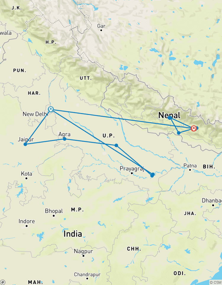Premium India&Nepal-rondreis