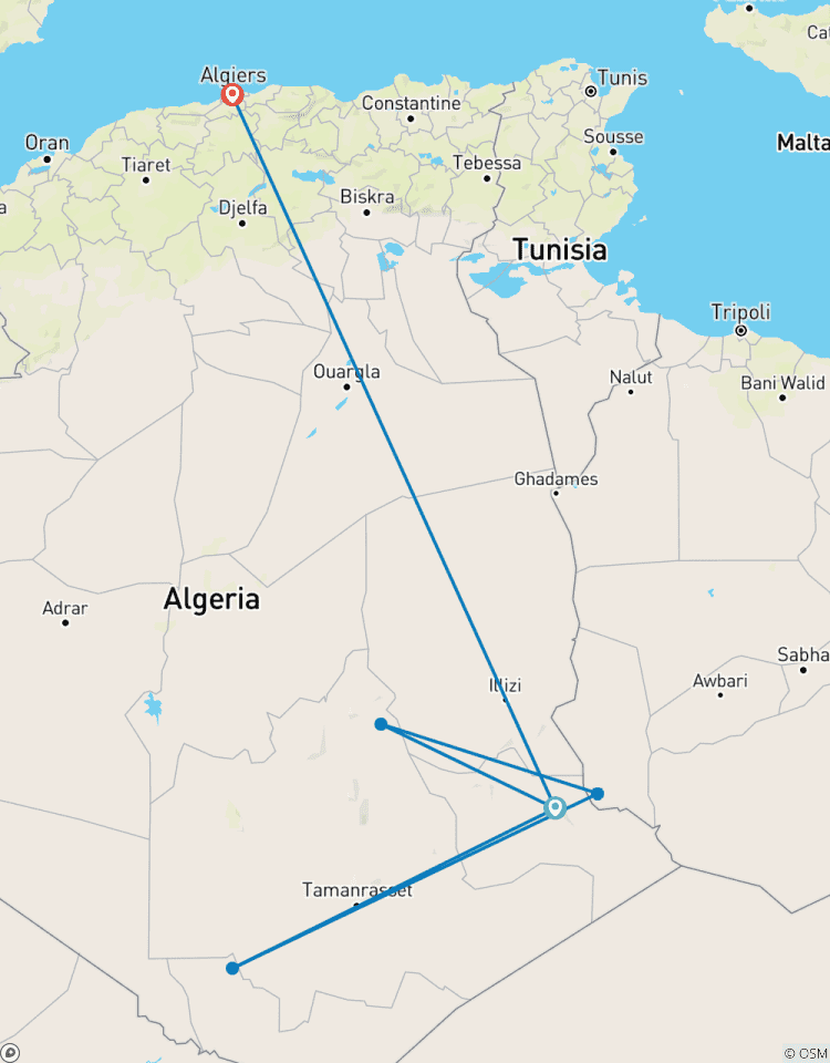 Tassili N\'ajjer & Djanet Rundreise