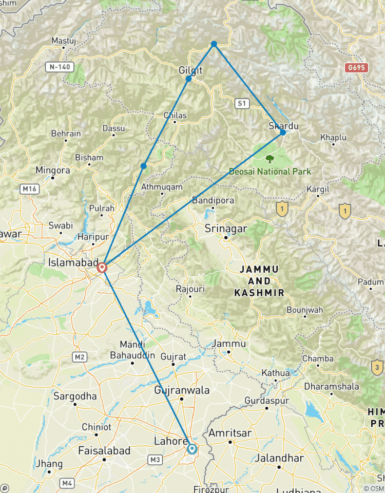 Circuito Circuito de 12 días a Lahore, Islamabad, Hunza y Skardu Pakistán