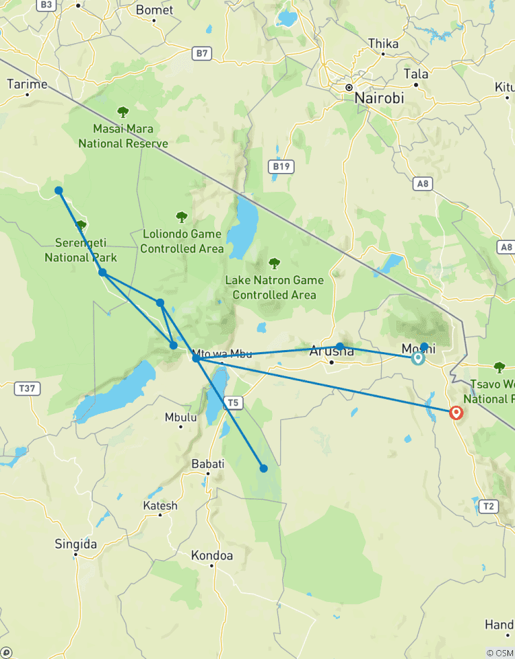 Circuito Safari fotográfico en Tanzania - De Materuni al río Mara