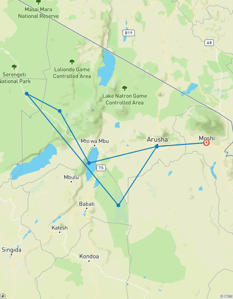 Expérience de safari en Tanzanie - 5 jours circuit