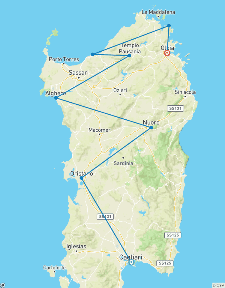 Best Journey of Sardinia - 7 Days Tour