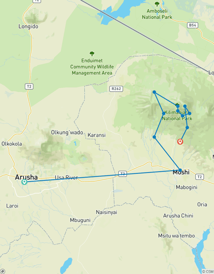Kilimandjaro Machame Route 8 jours circuit