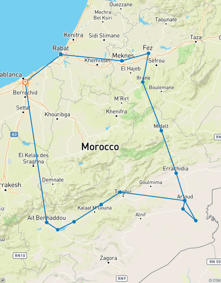 4 dagen Merzouga woestijntrip vanuit Casablanca-rondreis