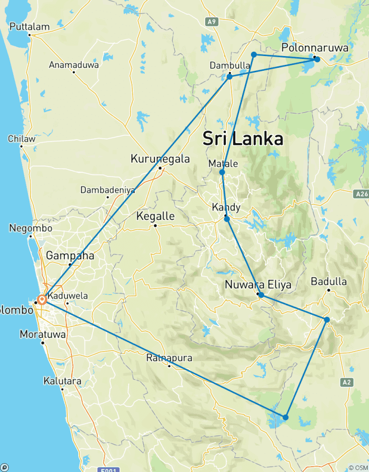 Circuit d\'introduction au Sri Lanka circuit