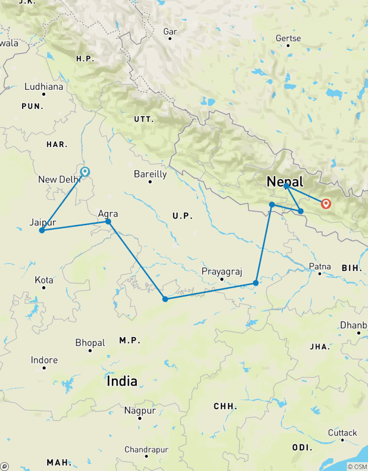 Nordindien und Nepal Heritage Rundreise