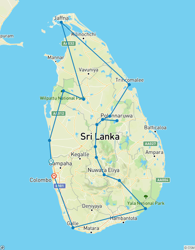 La faune et la flore du Sri Lanka et son patrimoine circuit