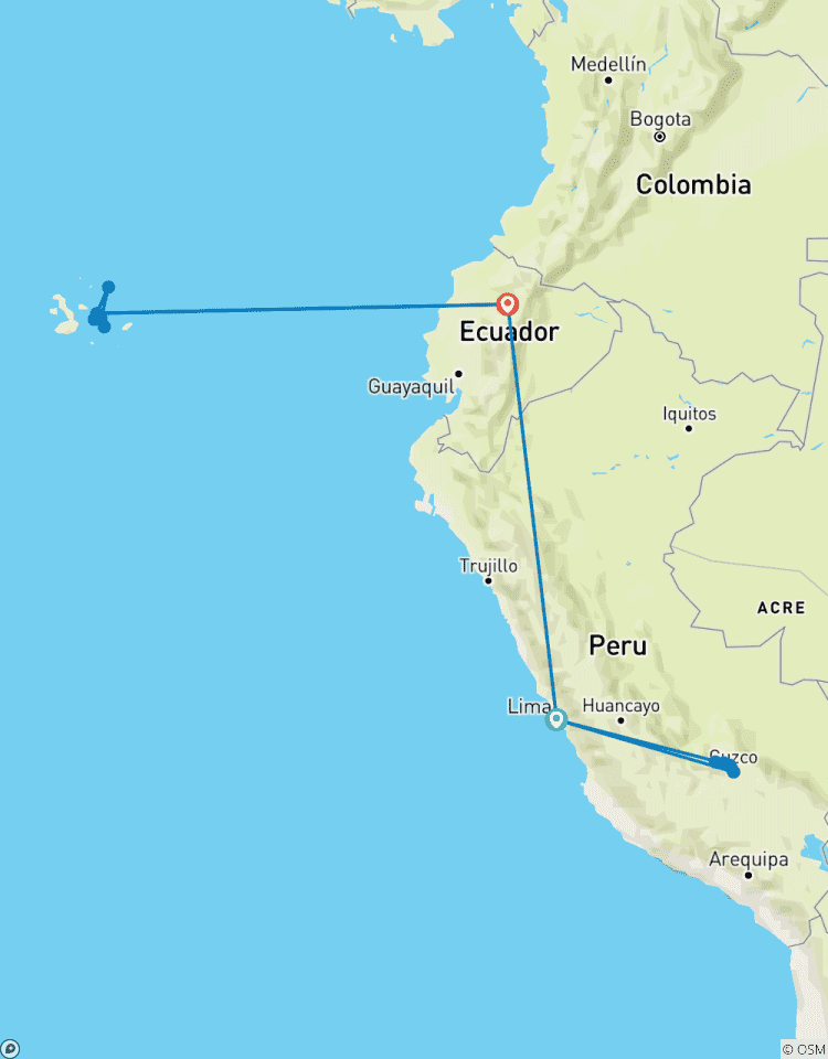 Circuito Lo mejor de Perú (Leyenda de las Galápagos, Crucero por el Norte Central)