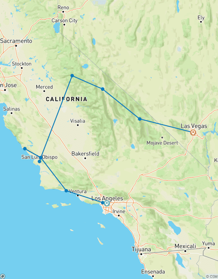 Circuito Soñar en California: Yosemite, Valle de la Muerte y campamento costero