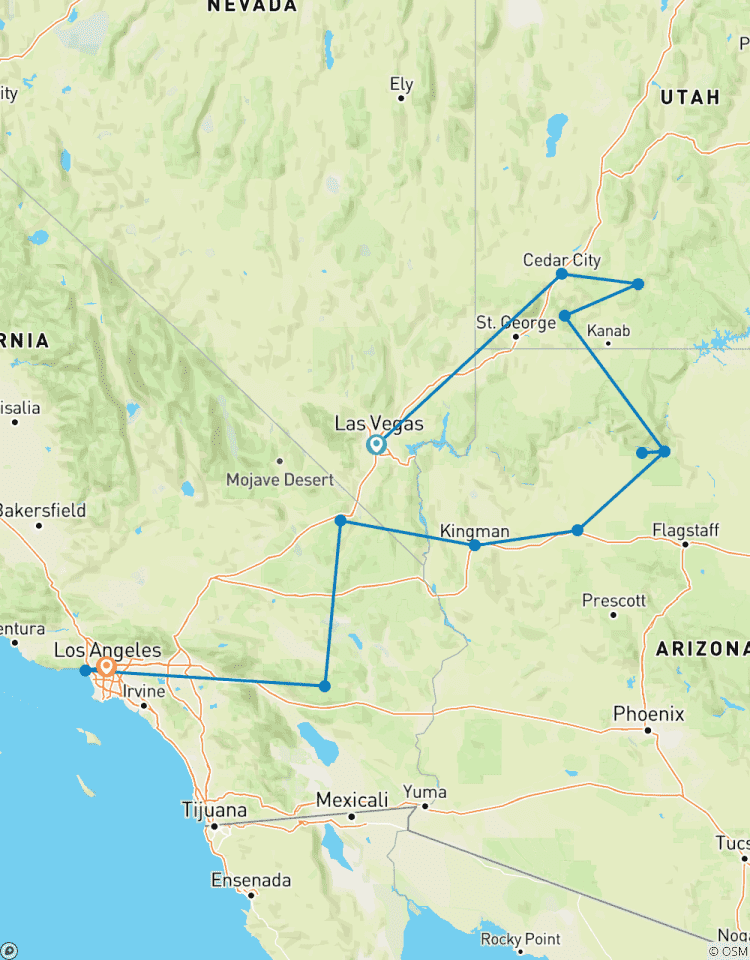 Southwest Road Trip: Zion, the Grand Canyon & Santa Monica Sunsets Tour