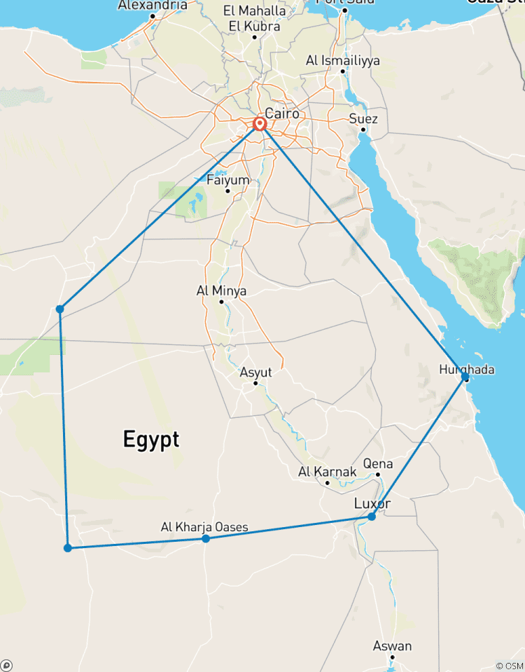 14-daagse avontuurlijke rondreis door Egypte & Hurghada-rondreis
