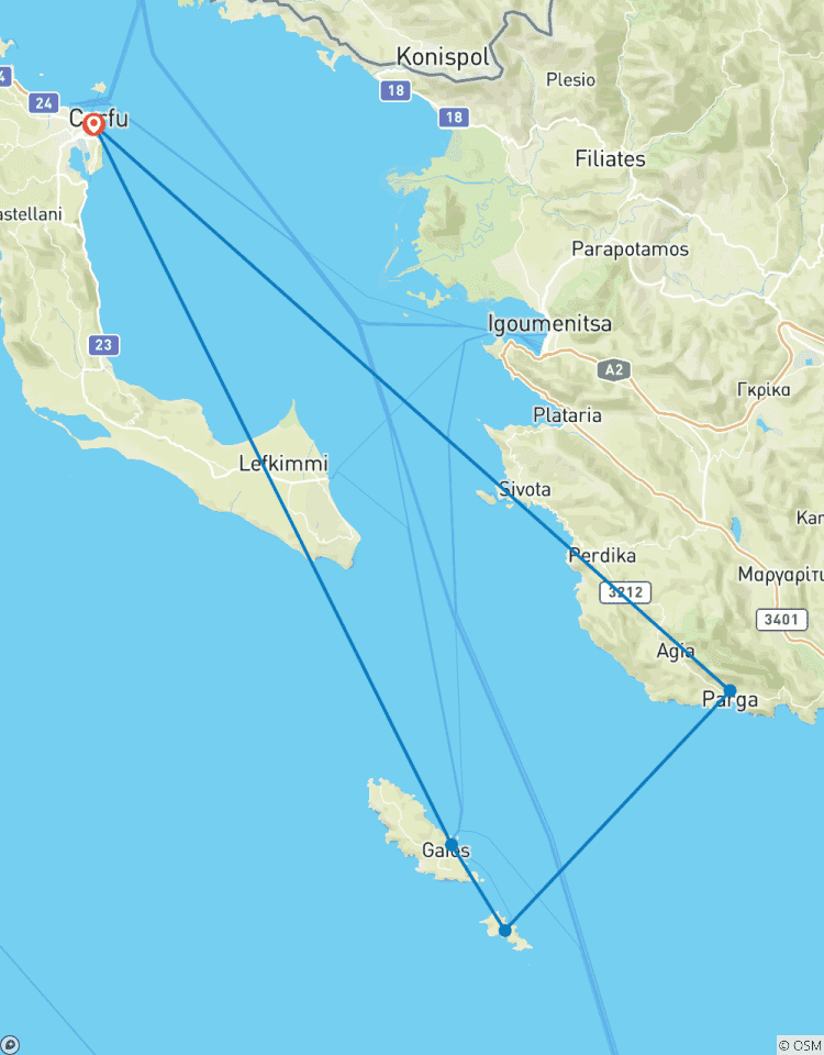Corfu Sailing Tour Tour
