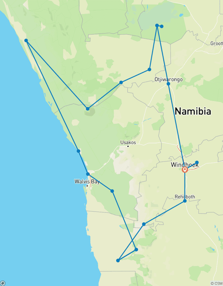 Circuito Safari de 7 días por los lugares más destacados de Namibia * salidas el lunes