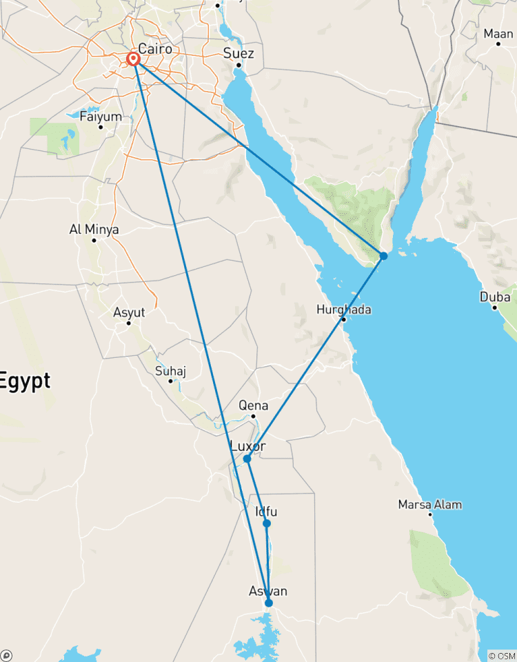 Ägypten: Kairo Nilkreuzfahrt & Sharm-El-Sheikh Rundreise