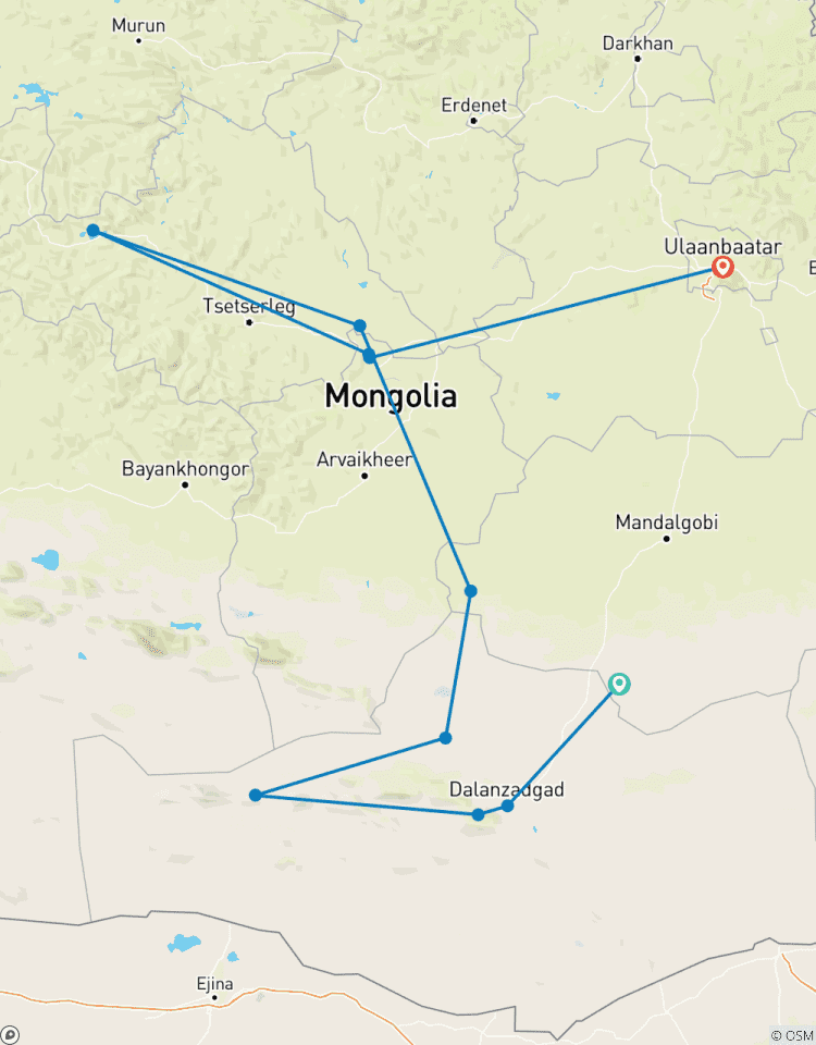 Odyssée mongole : Du Gobi au cœur de la Mongolie circuit