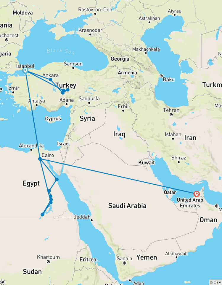 Circuito Turquía Egipto Dubai viaje de lujo ( vuelos incluidos/grupo pequeño)