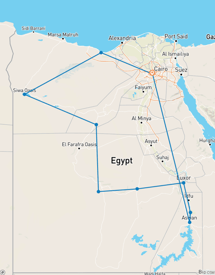 Alexandria, Kairo und Nilkreuzfahrt 15 Tage Rundreise