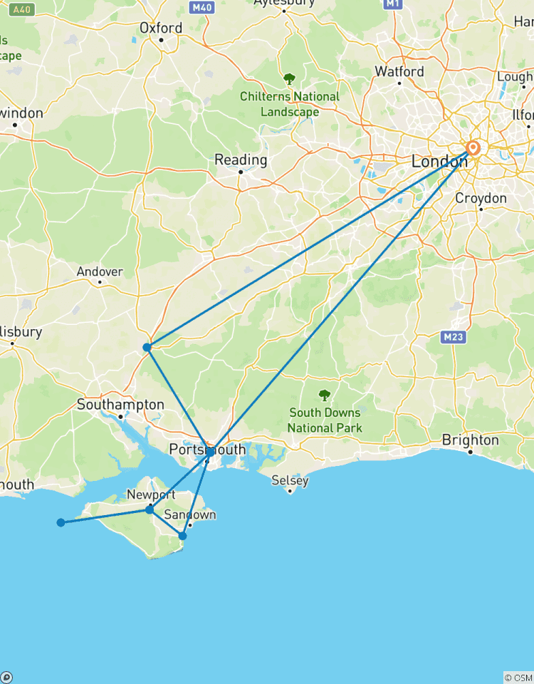 Circuito Descubrimiento de la Isla de Wight - 3 días