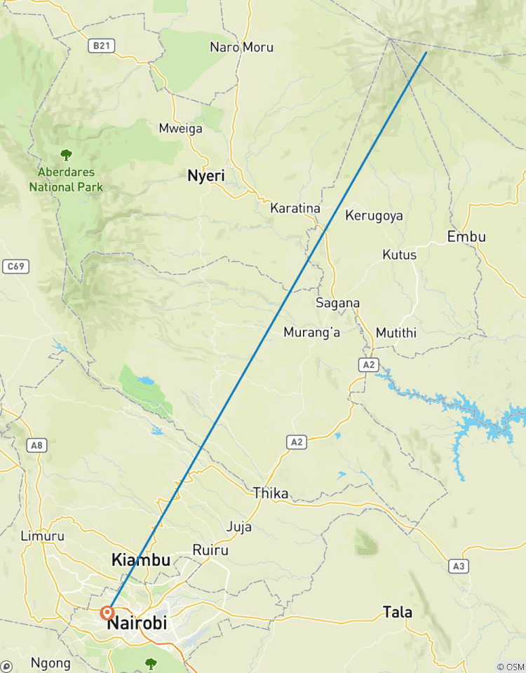 Mt Kenia Besteigung mit Chogoria Sirimon 4 Tage Rundreise