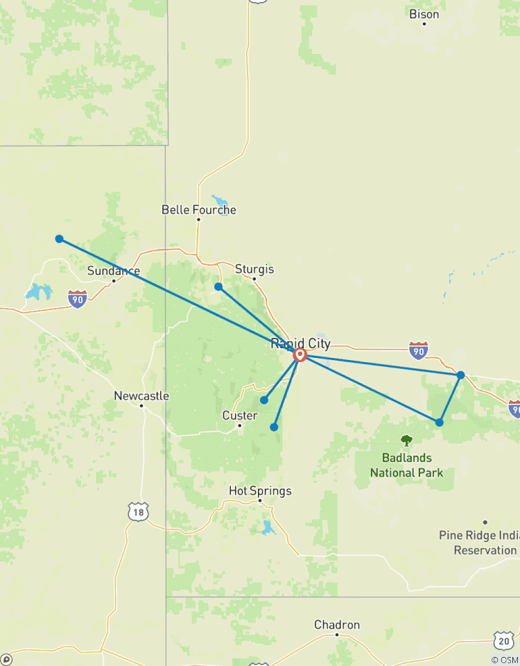 Spotlight on South Dakota featuring Mount Rushmore & The Badlands (2027) Tour