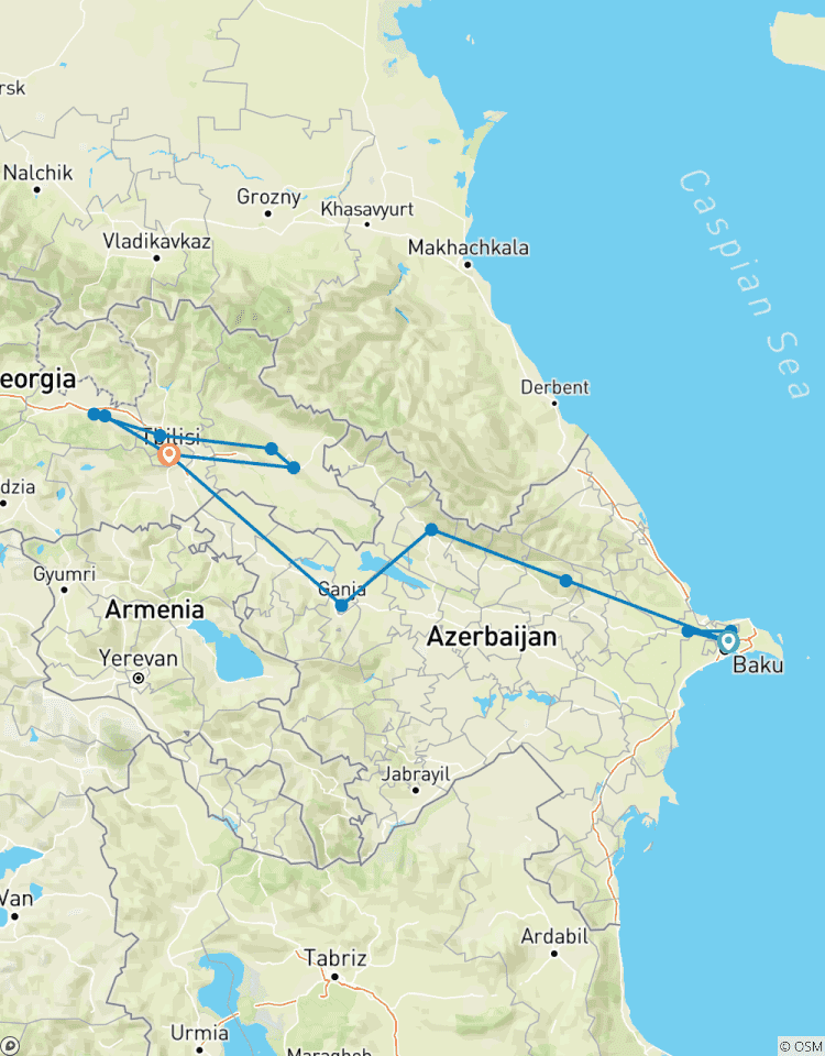 Aserbaidschan & Georgien Privatreise 11 Tage Rundreise