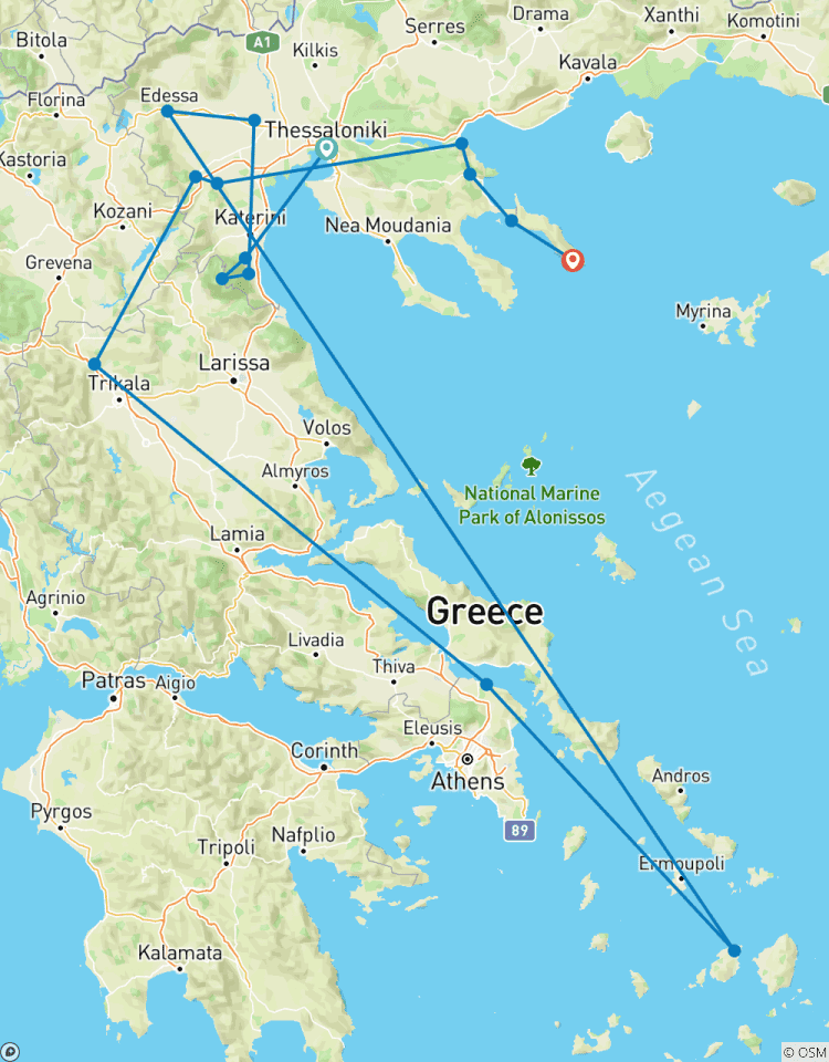 8 Days Treasures of Northern Greece / Cruise Tour Tour