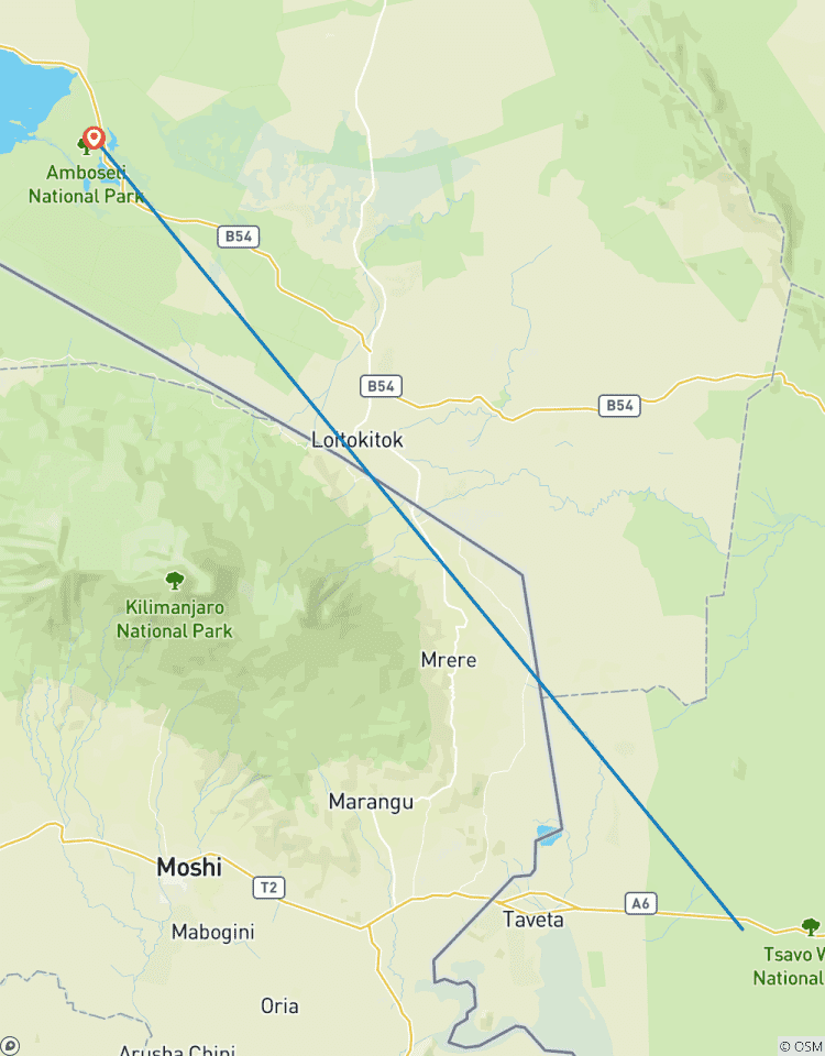 Circuito Safari de 3 días por los Parques Nacionales de Tsavo Occidental y Amboseli