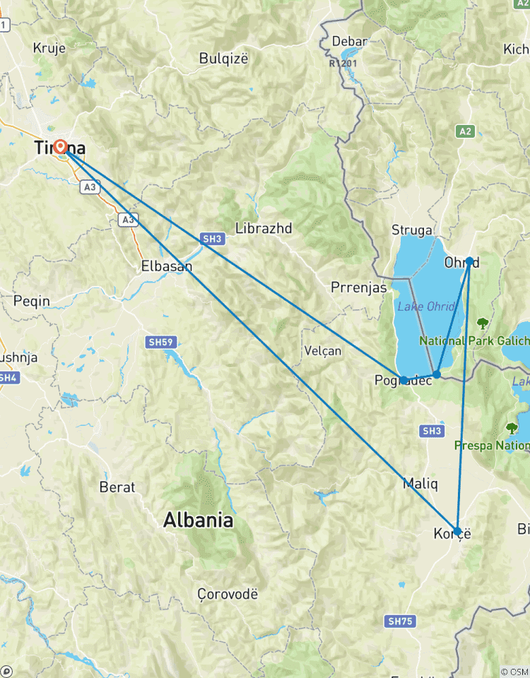 Circuito Excursión de 2 días a Ohrid y Korca