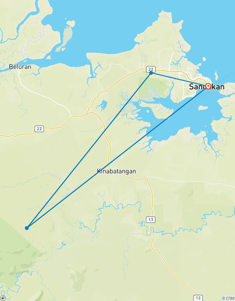 Sandakan Entdeckungsreise & Safari Rundreise