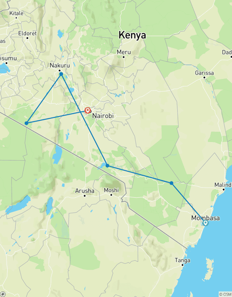 Tsavo Ost, Amboseli, Lake Nakuru & Masai Mara Safari 6 Tage Rundreise