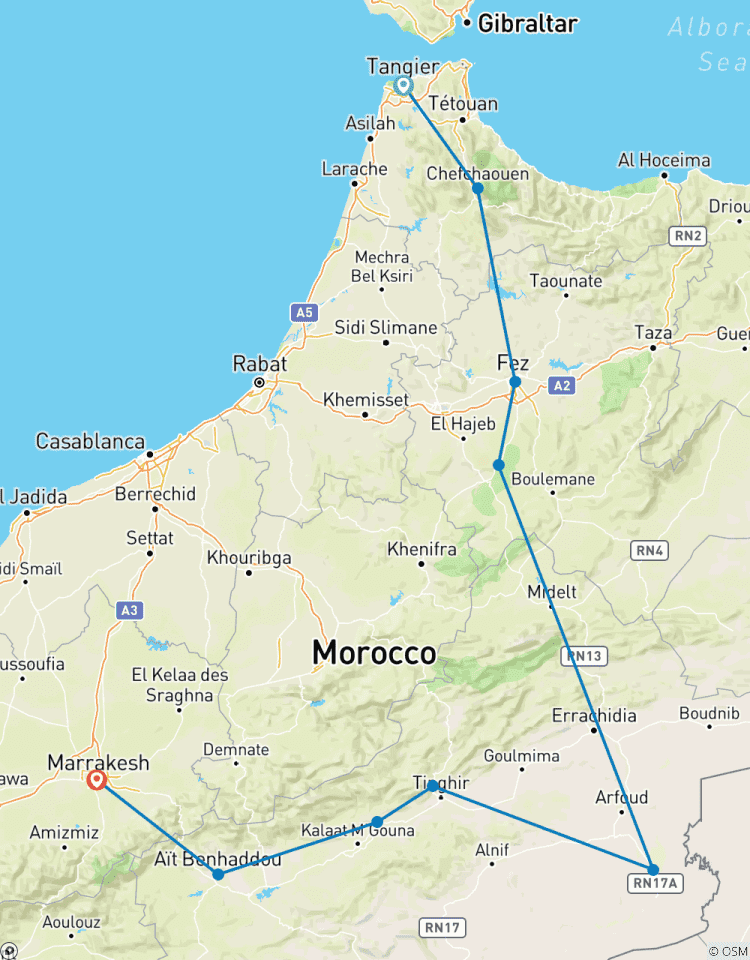 Circuito De Tánger a Marrakech 4 días