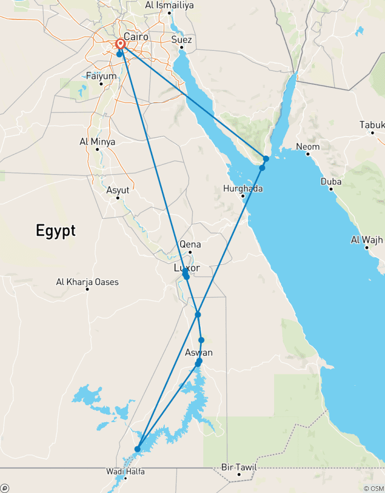 12 jours - Le Caire de luxe, croisière sur le Nil et Sharm El Sheikh Mer Rouge circuit