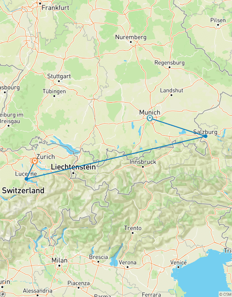 Circuito Alemania y Suiza en una semana (Múnich, Lucerna y Zúrich)